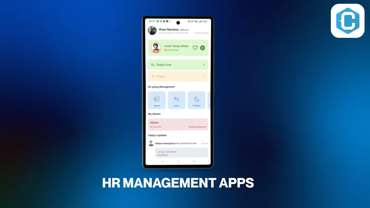 HR Management App dashboard